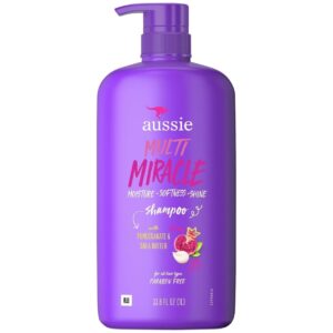 Aussie Multi Miracle Shampoo with Pomegranate & Shea Butter 1L اوسي شامبو بالرمان و زبدة الشيا