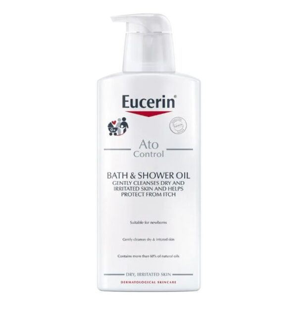 Eucerin Atocontrol Bath And Shower Oil 400ml يوسيرين زيت استحمام للبشرة الجافة و المتهيجة