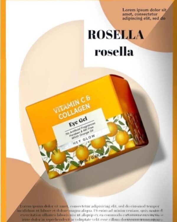 Rosella vitamin c & collagen eye gel روزيلا جل العين