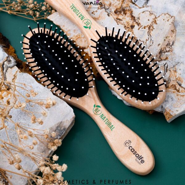 Casalfe Natural Collection Wooden Ball Tip Brush فرشاة شعر خشبية