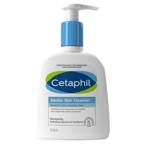 Cetaphil Gentle Skin, Face and Body Wash, 473ml, Normal, Dry and Sensitive Skinسيتافيل غسول للوجه والجسم ، 473 مل ، للبشرة العادية والجافة والحساسة