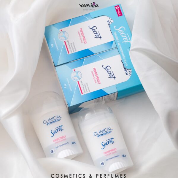 Secret Crema Suave Clinical Strength Powder Protection 1+1 deodorant سيكرت كريم باودر الحماية من التعرق