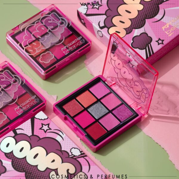 Bellaoggi pop collection pink eyeshadow palette باليت ايشدو