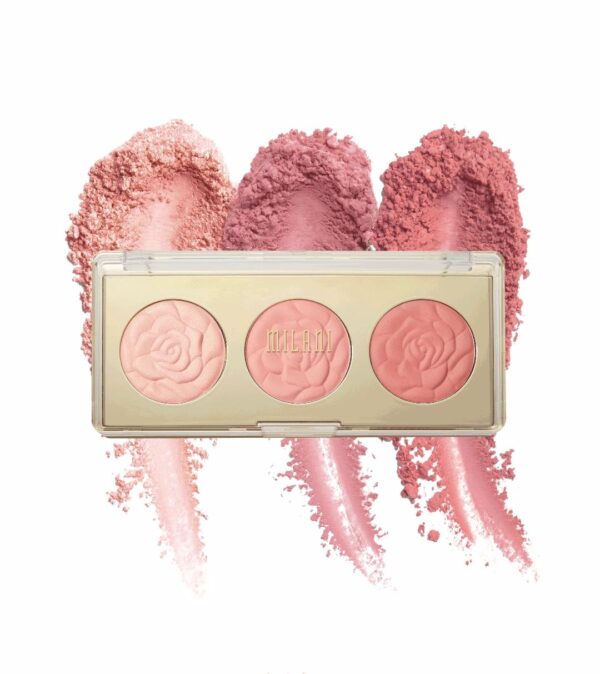 MILANI ROSE BLUSH TRIO PALETTEميلاني علبة احمر خدود ثلاثية