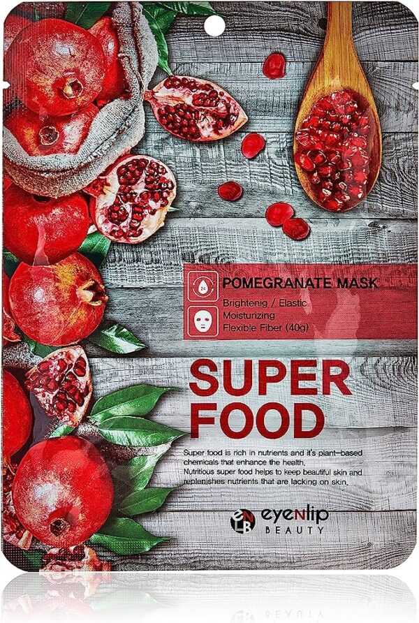 Eyenlip Super Food Eyenlip Super Food pomegranate Sheet Mask 30Sheet اينلب ماسكات ورقية Sheet Mask 30Sheet اينلب ماسكات ورقية