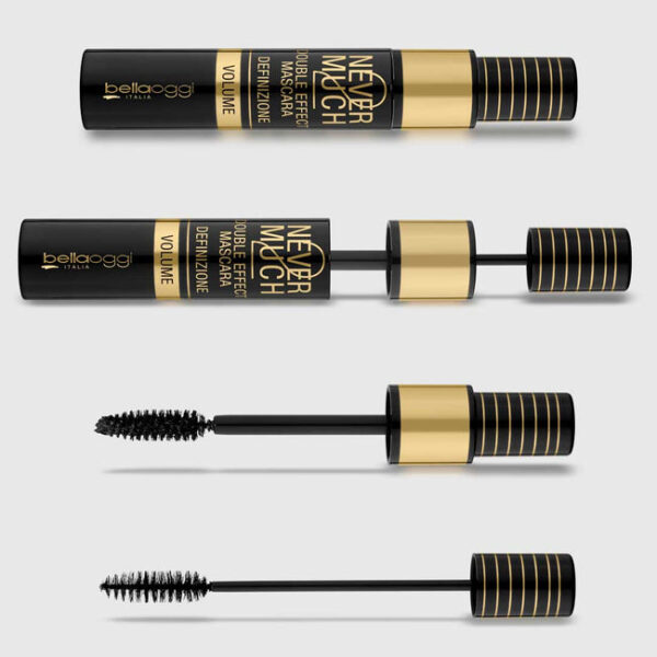 Bellaoggi NEVER 2 MUCH MASCARA Mascara double effect بيلا اوجي مسكارا