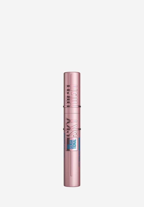 MAYBELLINE LASH SENSATIONAL SKY HIGH WATERPROOF MASCARA MAKEUP VERY BLACK 802 ميبيلين مسكارا مقاومة للماء بسواد فاحم