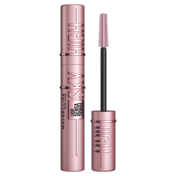 MAYBELLINE LASH SENSATIONAL SKY HIGH WASHABLE MASCARA MAKEUP BLACKEST BLACK 800مسكارا ميبيلين سكاي هاي بسواد فاحم