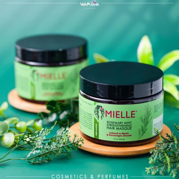 Mielle Organics Rosemary Mint Strengthening Hair mask،340g ميلي ماسك الشعر بأكليل الجبل و النعناع