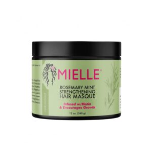 MIELLE Organics Rosemary Mint Strengthening Hair mask،340g ميلي ماسك الشعر بأكليل الجبل و النعناع