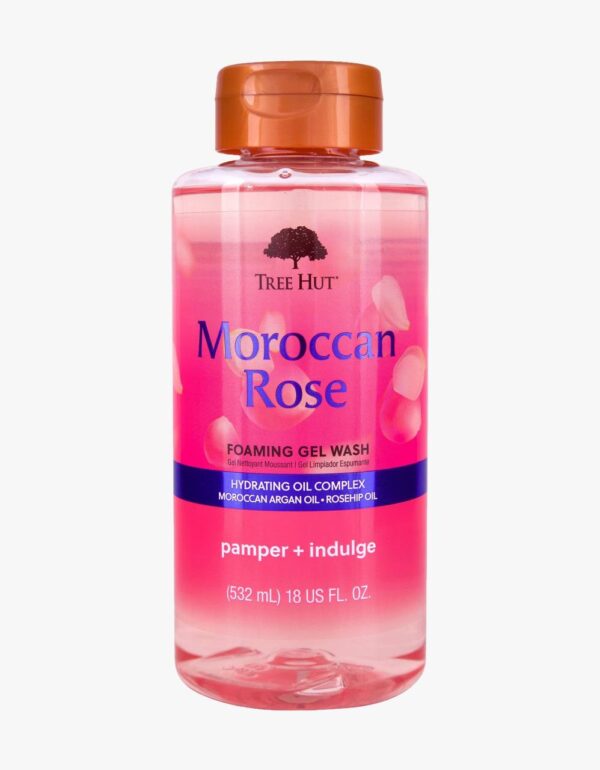 Tree hut moroccan rose foaming gel wash تري هت غسول جسم بالورد المغربي