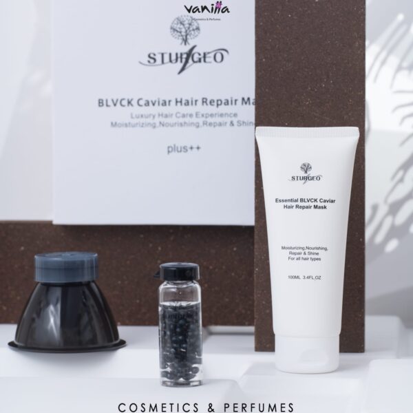 Sturgeon BLaCK Caviar Hair Repair Mask Luxury Hair Care Experience ماسك الكافيار للعناية بالشعر