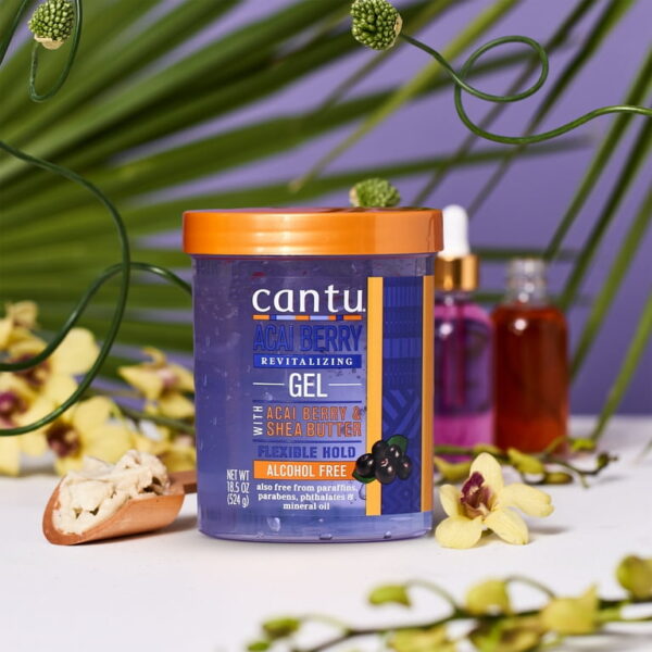Cantu Revitalizing Styling Gel with Acai Berry and Shea Butter,524gكانتو جل تصفيف الشعر