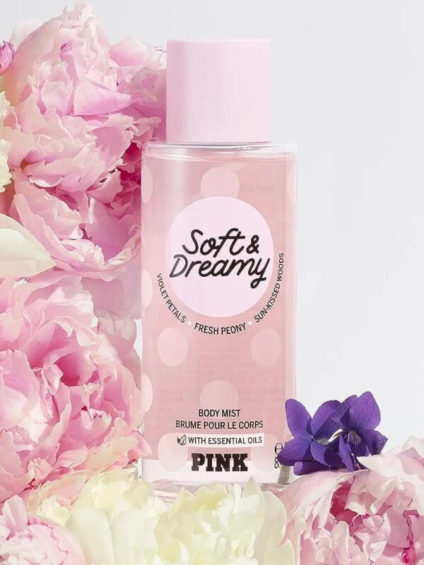 Victoria's Secret Pink Soft and Dreamy Scented Mist,250mlفيكتوريا سيكرت مست جسم بالزيوت الأساسية
