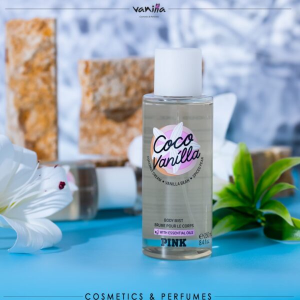 Victoria's Secret PINK Coco Vanilla Mist Body Mist with Essential Oils,250mlفكتوريا سيكرت مست مع زيوت اساسية