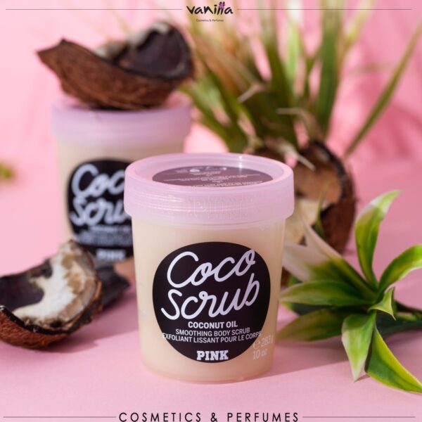 Victoria’s Secret Coco Scrub Smoothing Body Scrub with Coconut Oil فيكتوريا سيكرت بينك سكراب للجسم بجوز الهند