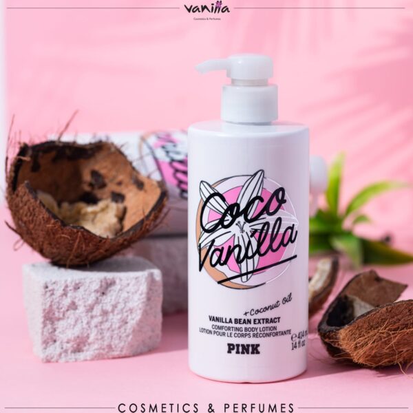 Victoria’s Secret PINK Coco Vanilla Comforting Body Lotion,414mlفيكتوريا سيكرت لوشن جسم