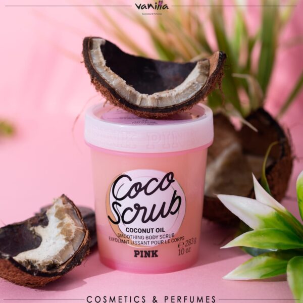 Victoria's Secret Pink Coco Smoothing Body Scrub with Coconut Oil,283gفيكتوريا سيكرت مقشر جسم بزيت جوز الهند