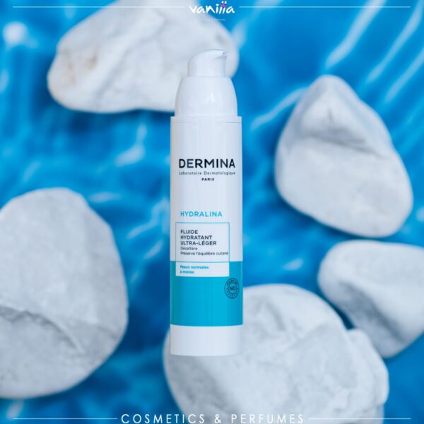 Dermina ultra-light moisturizing fluid,50mlدرمينا سائل ترطيب البشرة الدهنية و المختلطة