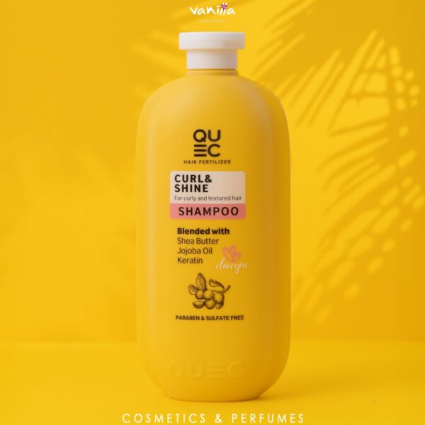 QUEC CURL& SHINE SHAMPOO FOR CURLY HAIR شامبو للشعر الكيرلي