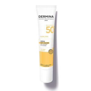 Dermina SPF50+ Sunlina Anti Dark Spot Cream 40 ml ديرمينا واقي شمس كريمي مضاد للاكسدة