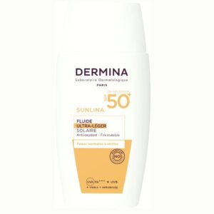 Dermina ULTRA-LIGHT FLUID SPF50+ - 50ML ديرمينا واقي شمس فلود مضاد للاكسدة