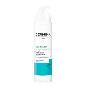 Dermina ultra-light moisturizing fluid,50mlدرمينا سائل ترطيب البشرة الدهنية و المختلطة