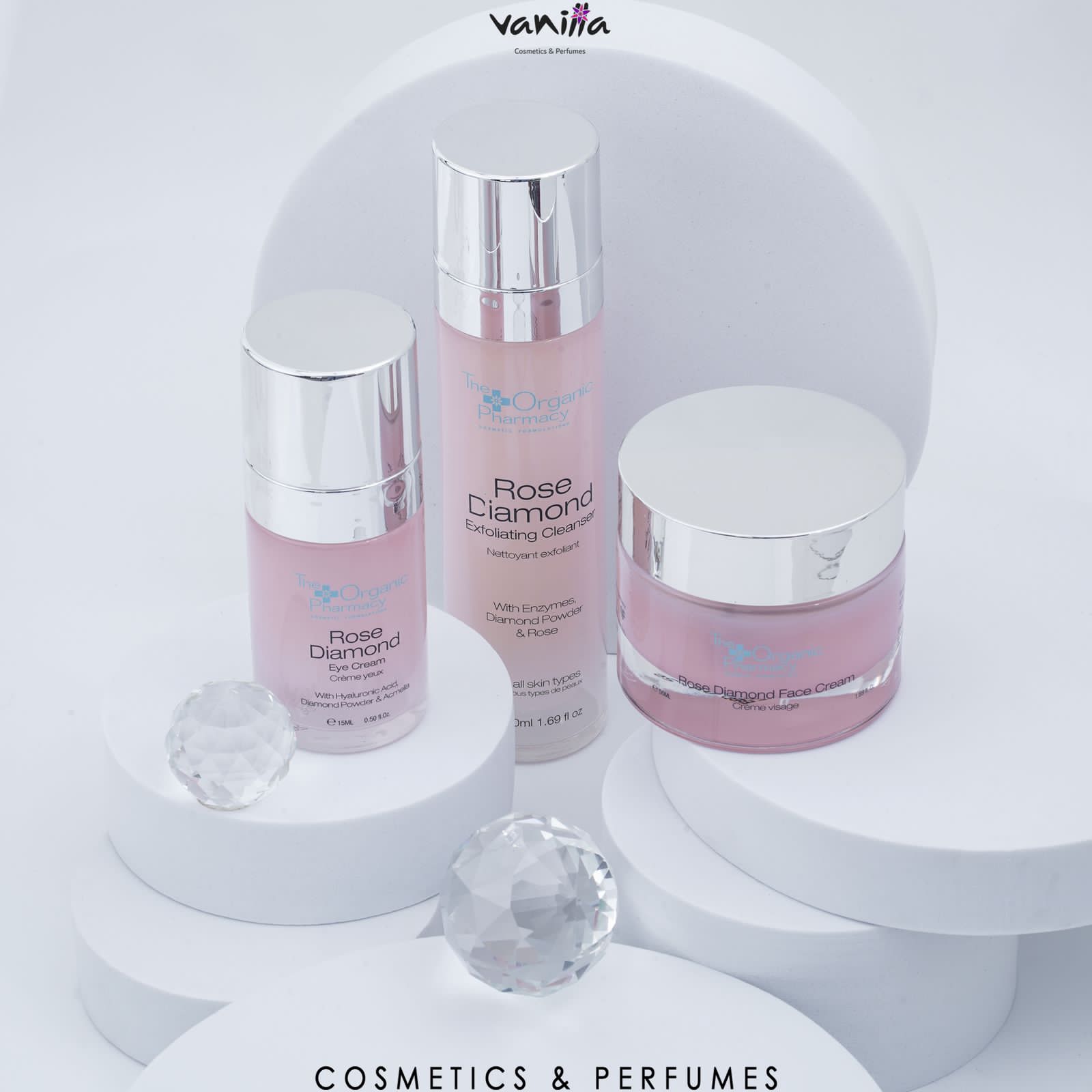 THE ORGANIC PHARMACY Eco Refillable Rose Diamond Collection ذا اوركانك فارمسي روتين عناية روز دايموند - Image 2