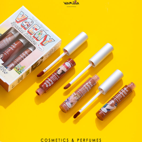 The Balm Vacay Lip Trio x model rozذا بالم ثلاثي احمر شفاه