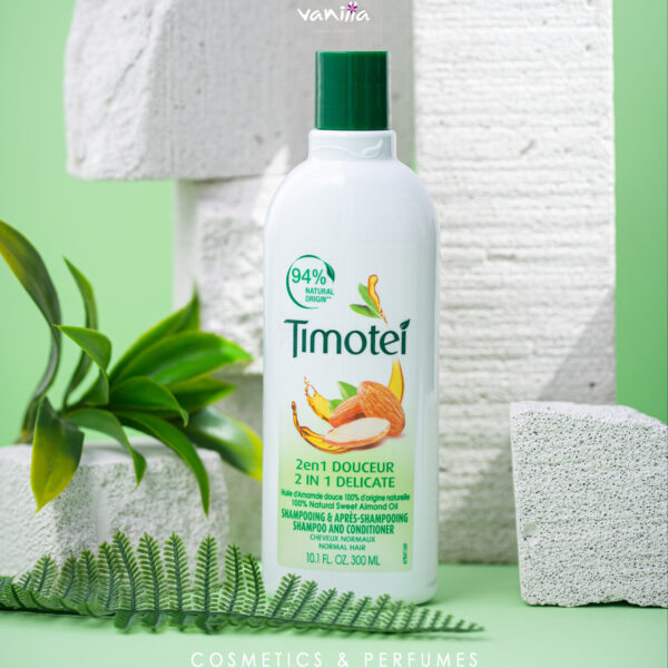 TIMOTEI DOUCEUR SWEET ALMOND OIL 2IN1 SHAMPOO 300ML تيموتي شامبو وبلسم 2 في 1بزيت اللوز الحلو