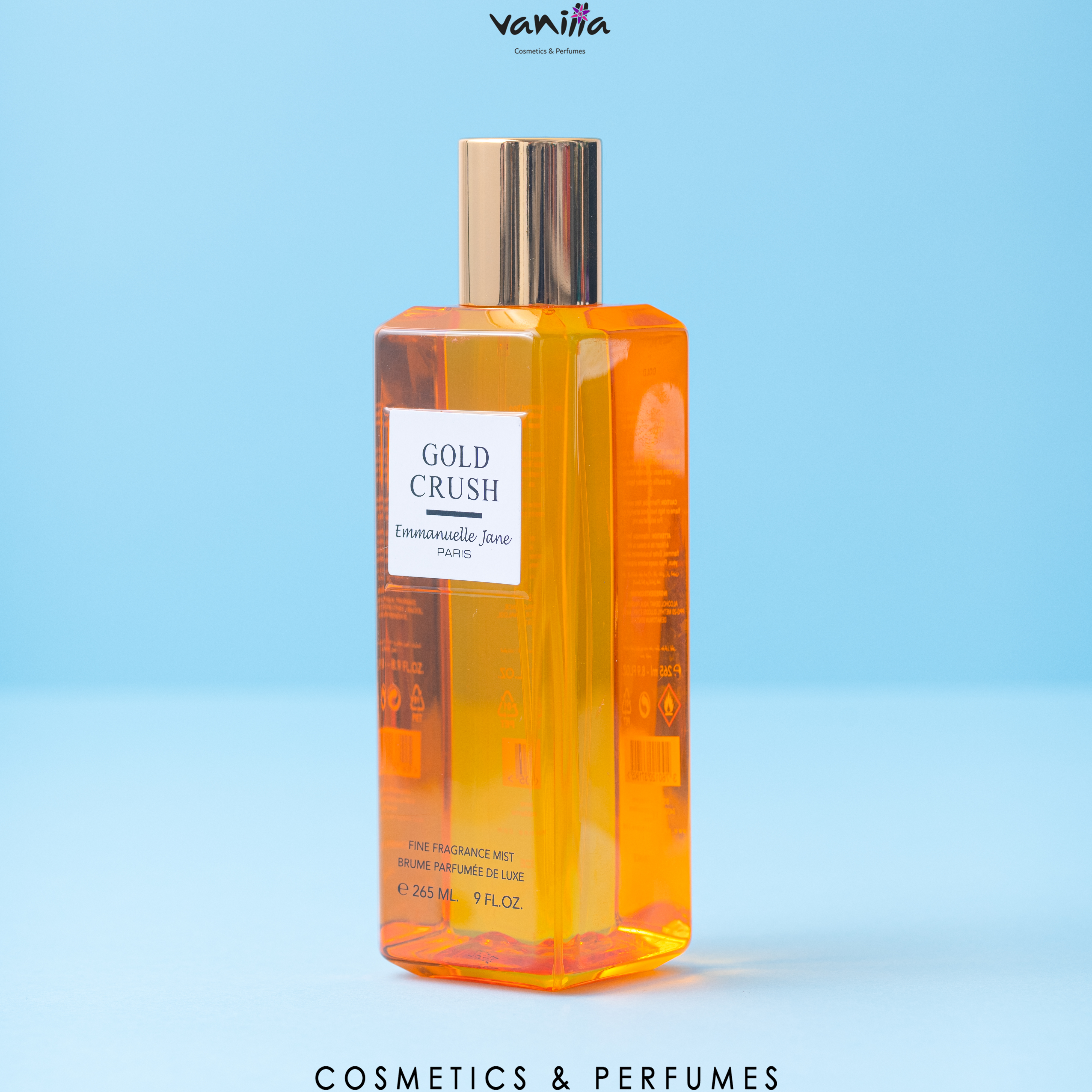 EMMANUELLE JANE  gold crush body mist265ml  مست للجسم