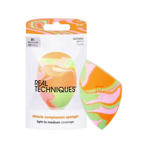 Real Techniques Orange Swirl Miracle Complexion Sponge إسفنجة البشرة المعجزة البرتقالية من ريل تيكنيكس