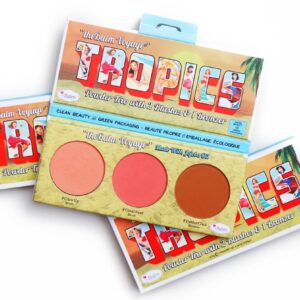 Model Roz x theBalm Tropics powder trio ذا بالم xمودل روز مجموعة بودرة ثلاثية