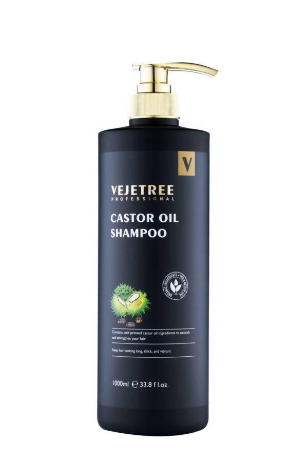 VEJETREE CASTOR OIL shampoo 1000 ml , فيجتري شامبو بزيت الخروع