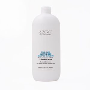 6Zero Double action shampoo for oily scalps, with dandruff and dry hair,1000ml شامبو لفروة الرأس الدهنية و الشعر الجاف
