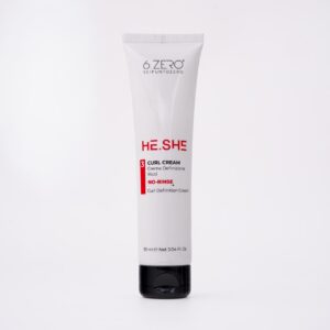 6Zero HE.SHE – CURL CREAM  Curl definition cream 90ml كريم التجعيد لتجديد الشعر الكيرلي