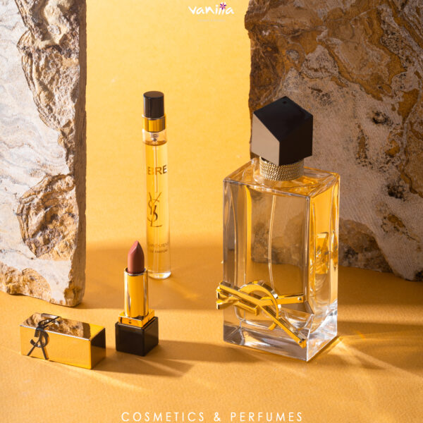 YVES SAINT LAURENT LIBRE EAU DE PARFUM AND ROUGE PUR COUTURE HOLIDAY GIFT SET ايف سانت لوران سيت هدايا للنساء