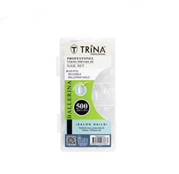 Trina False Nails Box of 500 (Ballerina) ترينا اظافر اصطناعية