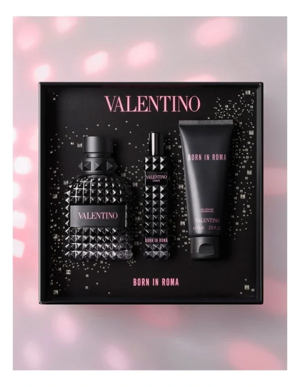 Valentino Born in Roma Uomo Gift Set فالنتينو بورن ان روما اومو سيت هدايا للرجال