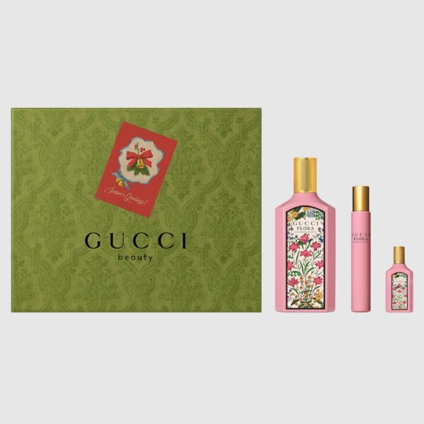 GUCCI FLORA GORGEOUS GARDENIA GIFT SET مجموعة هدايا غوتشي فلورا الرائعة للنساء - Image 2