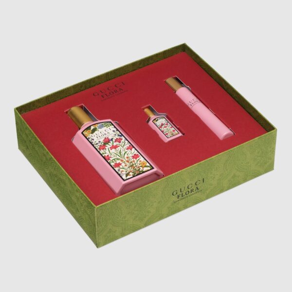 GUCCI FLORA GORGEOUS GARDENIA GIFT SET مجموعة هدايا غوتشي فلورا الرائعة للنساء - Image 3