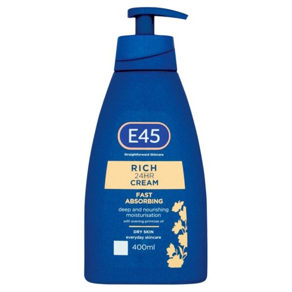 E45 Rich 24 Hour Cream Dry Skin 400Ml كريم غني للبشرة الجافة