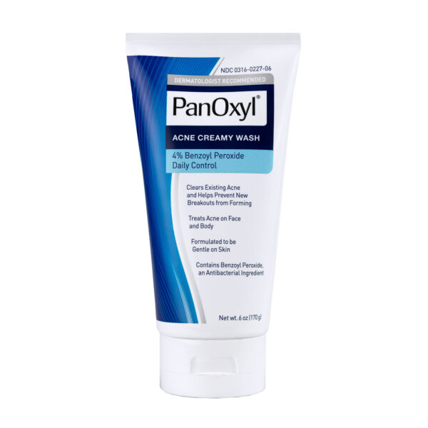 PanOxyl Acne Creamy Wash Benzoyl Peroxide 4% Daily Control بانوكسيل غسول كريمي لحب الشباب بيروكسيد البنزويل 4% للتحكم اليومي