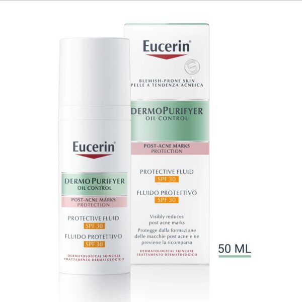 Eucerin DermoPurifyer Protective Fluid SPF 30,50ml يوسرين كريم نهاري للتصبغات و الشوائب
