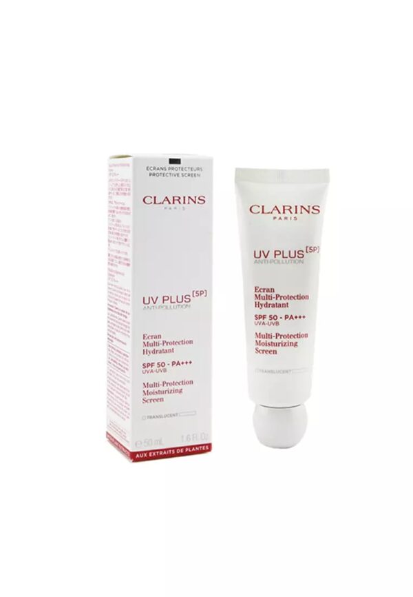 Clarins UV Plus Anti Pollution SPF 50 - Translucent كلارنس واقي شمس شفاف