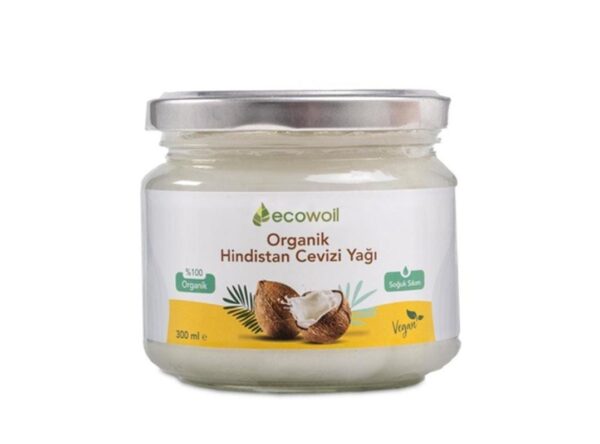 Ecowoil organic coconut oil,300ml زيت جوز الهند العضوي