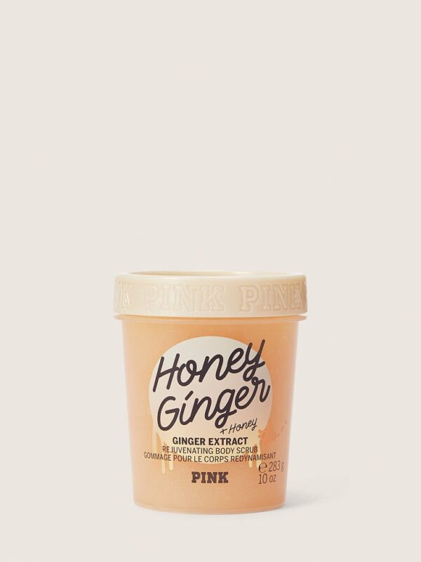 Victoria's secret pink honey ginger scrub,283g فكتوريا سيكرت مقشر جسم بالعسل و الزنجبيل