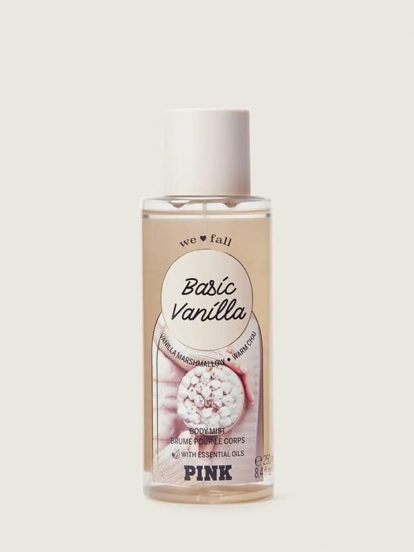 Victoria's Secret Pink Basic Vanilla body mist,250ml فكتوريا سيكرت مست جسم بالفانيلا