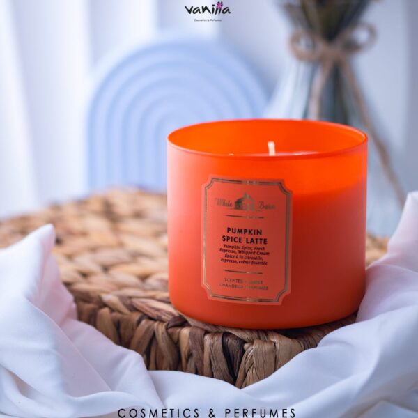 Bath & Body Works, pumpkin spice latte 3-Wick Candle, شموع معطرة