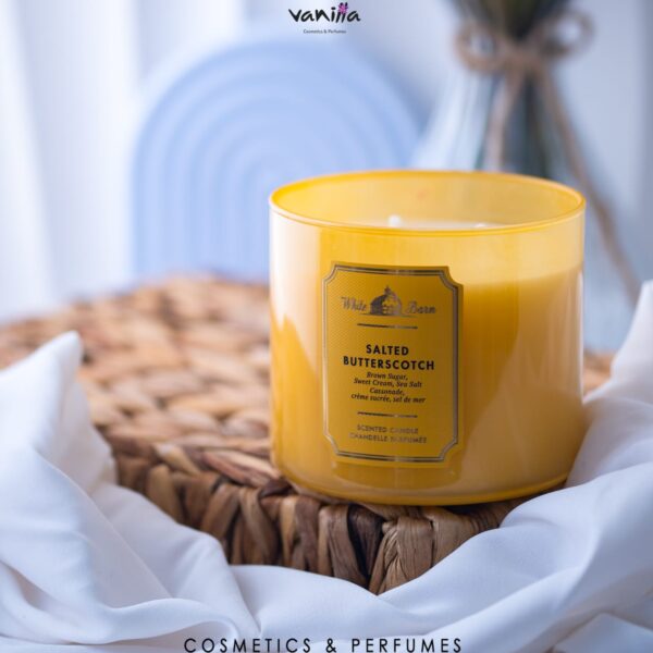 Bath & Body Works, Salted butterscotch 3-Wick Candle, شموع معطرة